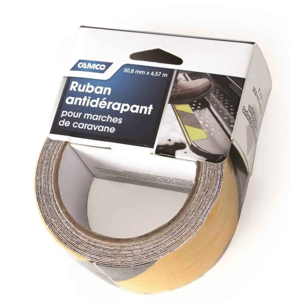 Non-Slip Grip Tape for Steps (2" x 15', Black/Yellow)