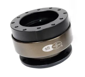 NRG SRK-200-1BK Black Body Chrome Ring Quick Release SFI SPEC 42.1