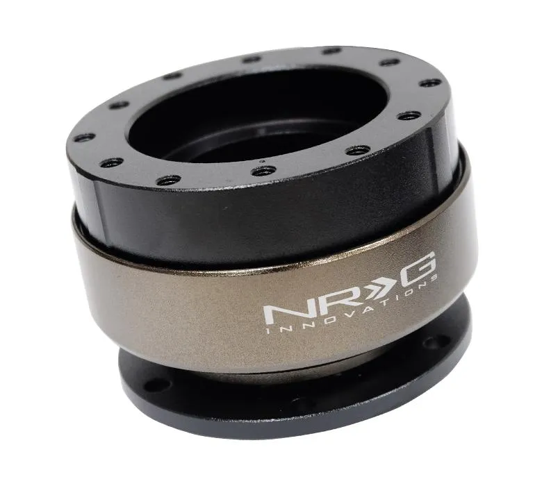 NRG SRK-200-1BK Black Body Chrome Ring Quick Release SFI SPEC 42.1