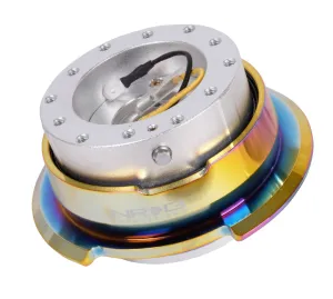 NRG SRK-280SL-MC Silver Black Body / NeoChrome Ring Quick Release Gen 2.8
