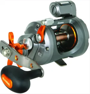Okuma CW-303DLX Coldwater Line Counter Reel, LH, 2BB   1RB, 4.2:1 Ratio, Alum Spool, Mono 15/510, 20/420, 25/310