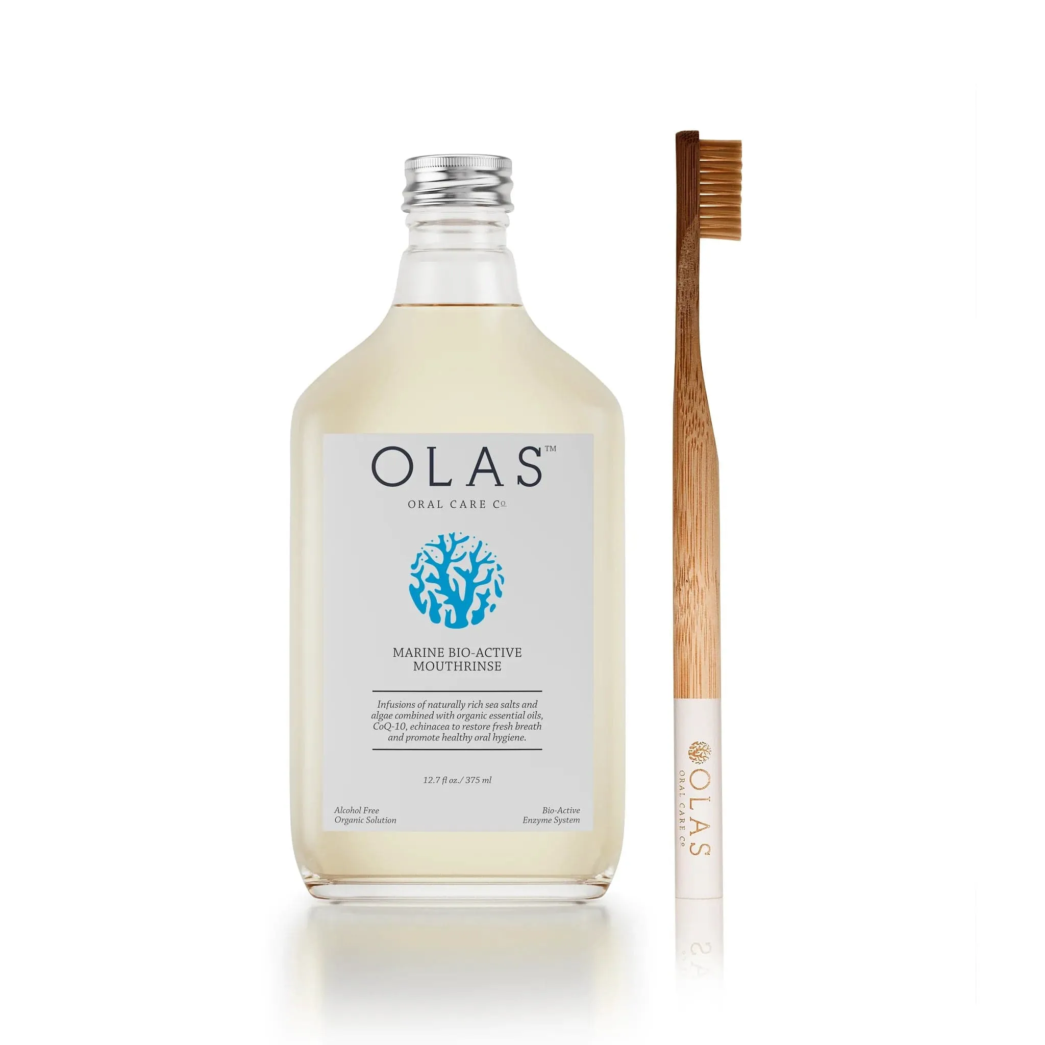 OLAS Toothbrush Natural - White Handle