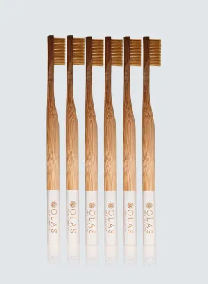 OLAS Toothbrush Natural - White Handle