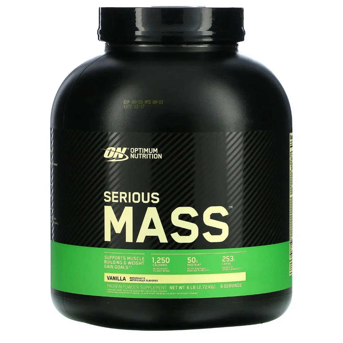 Optimum Nutrition Serious Mass (6 Lbs) Vanilla EXP Dec 2025