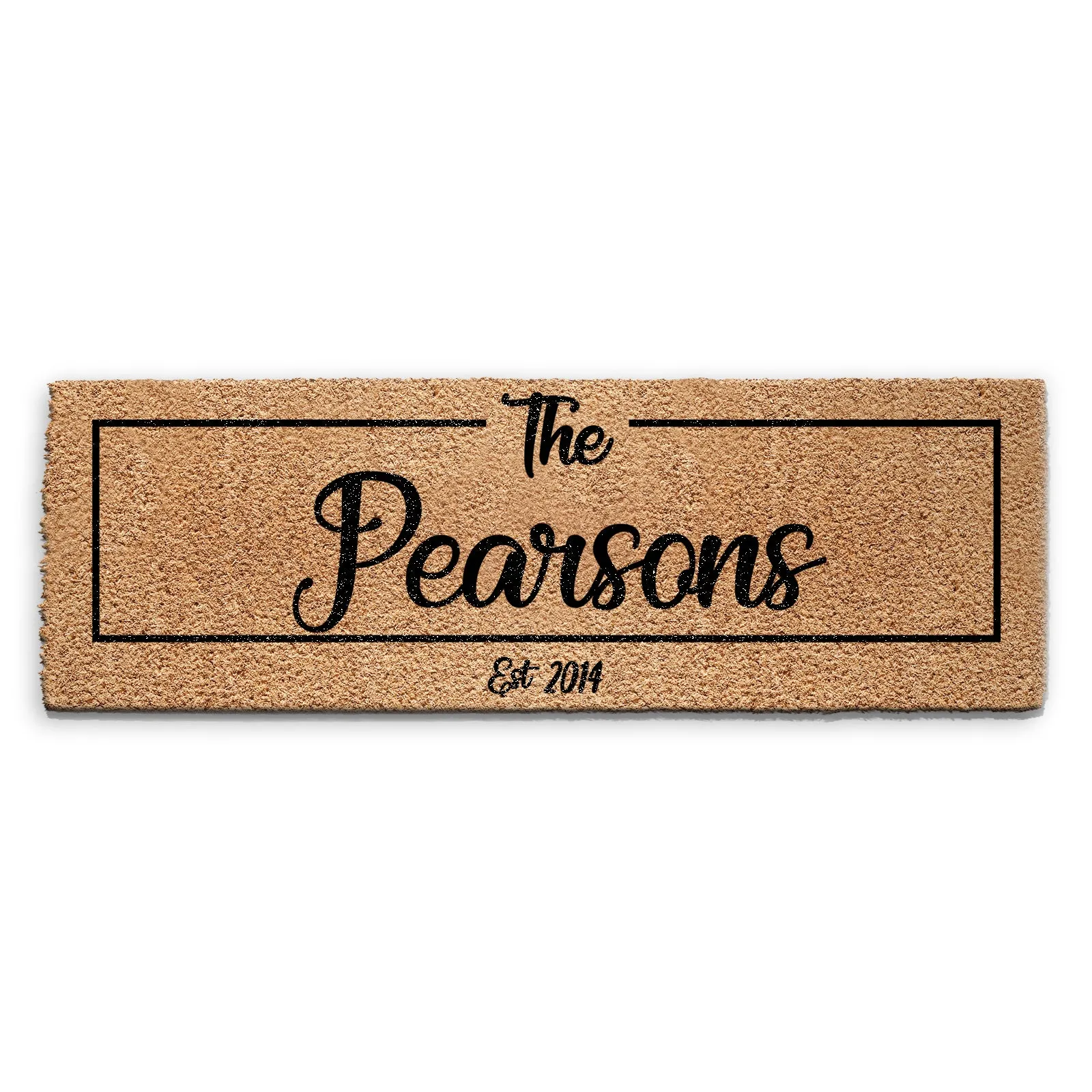 Personalised Doormat with Established Date and Family Name