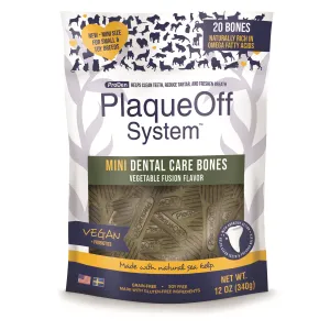 PlaqueOff Mini Dental Bones Vegetable 340g