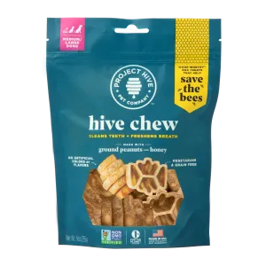 Project Hive Honey & Peanut Butter Medium/Large Dental Dog Chews