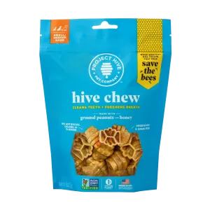 Project Hive Honey & Peanut Butter Small/Medium Dental Dog Chews