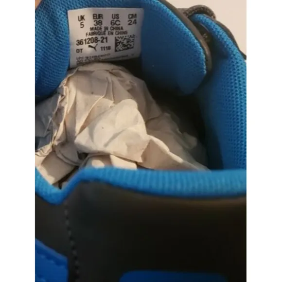 Puma NEW Tune Cat 3 JR Asphault-indigo Shoes size 6c with original box