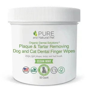 Pure and Natural Pet Organic Dental Finger Wipes