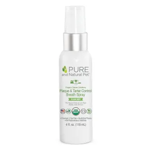 Pure and Natural Pet Organic Dental Solutions Plaque & Tartar Control Spray