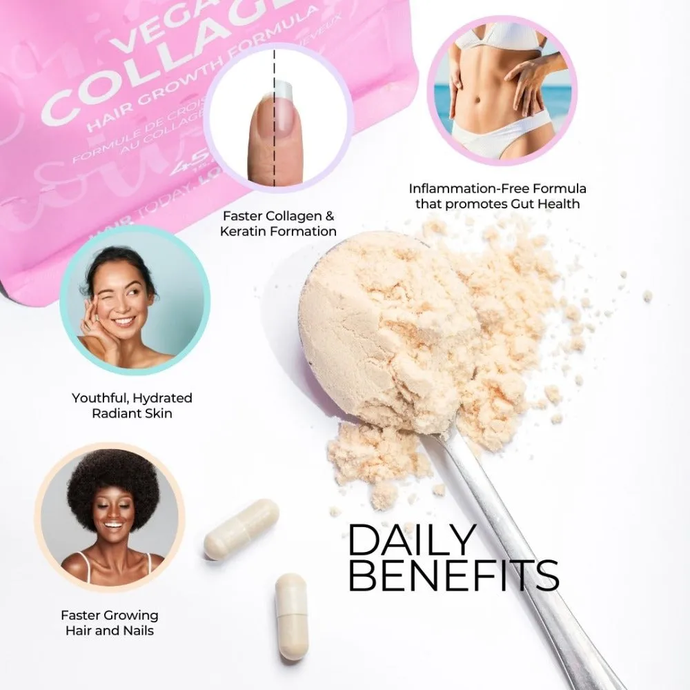 Quick Grow Collagen and Capsule Combo Strawberry