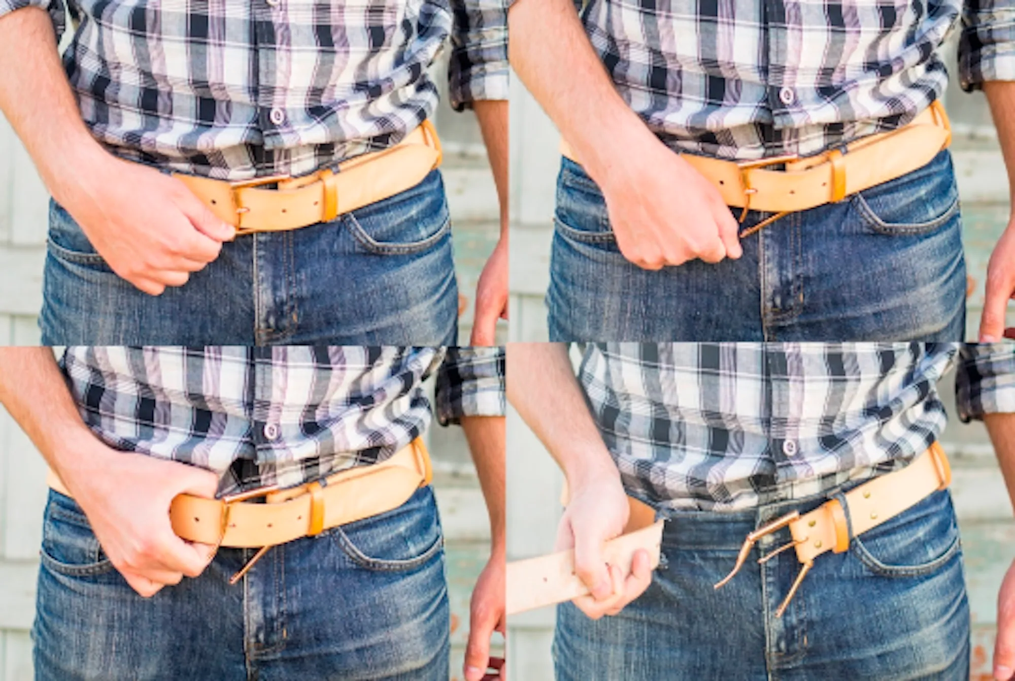 QUICK RELEASE LEATHER BELT