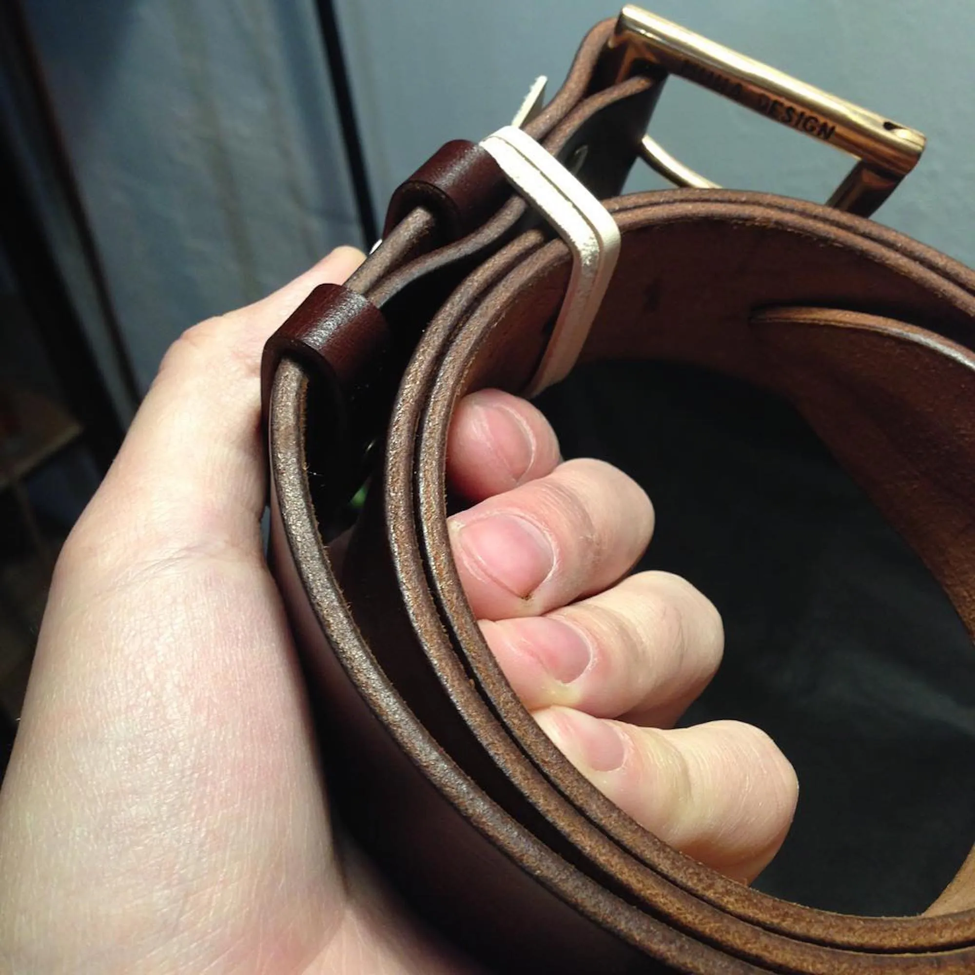 QUICK RELEASE LEATHER BELT