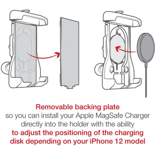 RAM MOUNTS Quick-Grip Holder for Apple iPhones with MagSafe