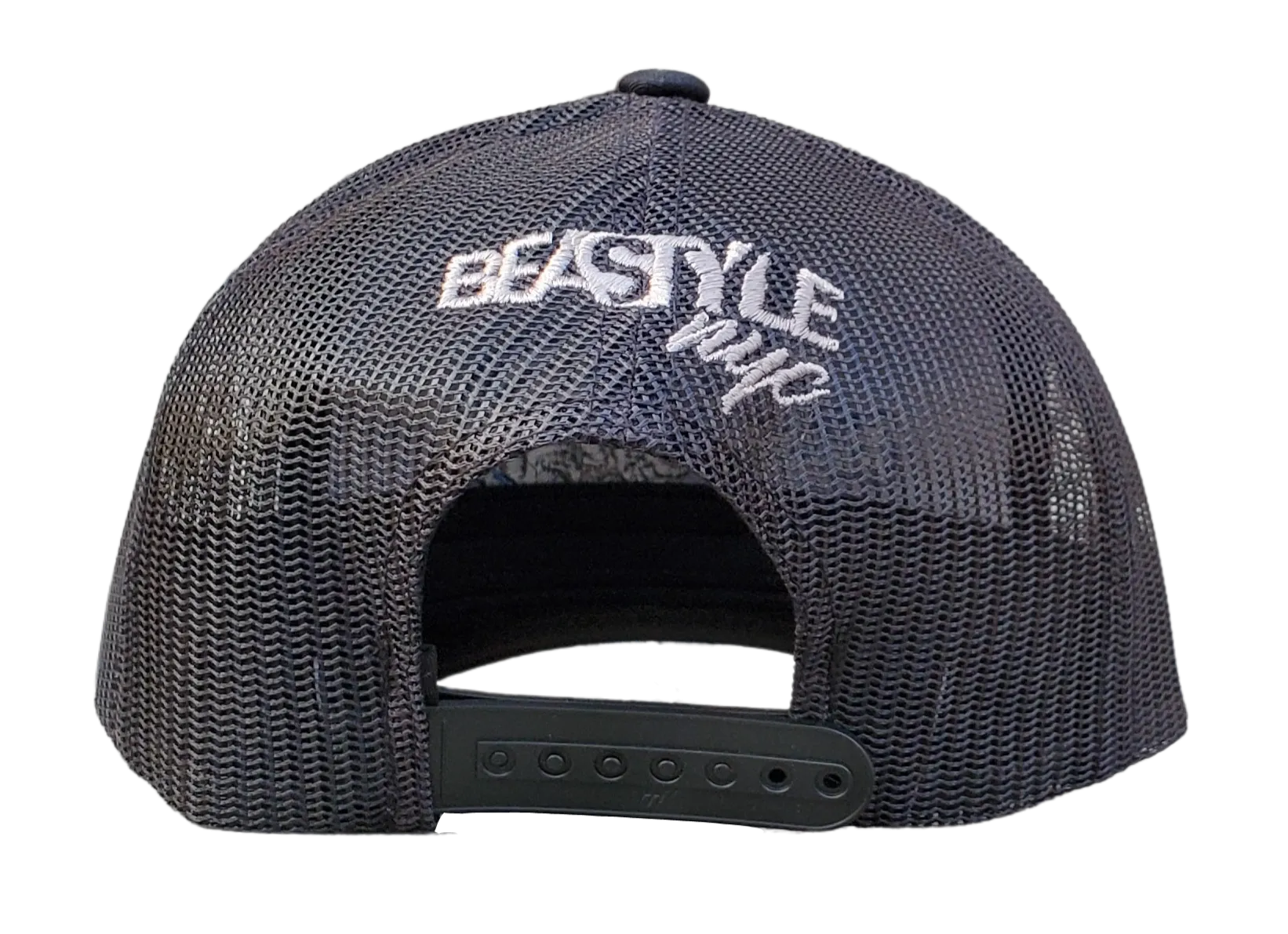 Rhino Beast Black Trucker Mesh Snapback Cap