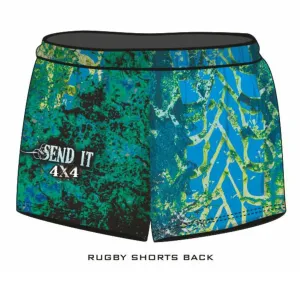 Rugby Shorts | 4x4 Send It Bush Aqua ★Pre-Order★