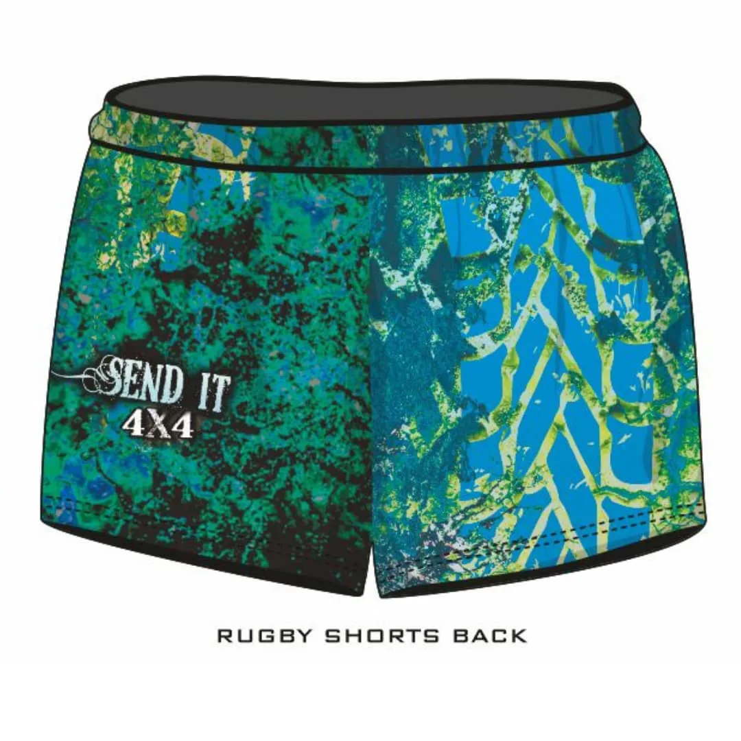 Rugby Shorts | 4x4 Send It Bush Aqua ★Pre-Order★