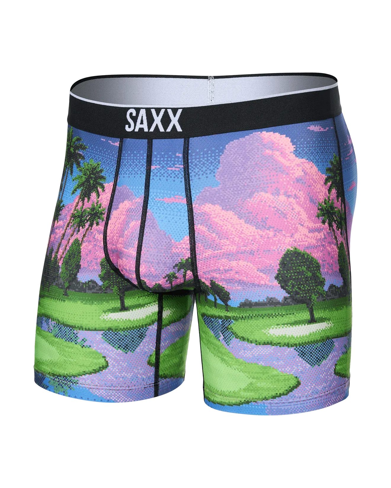 Saxx Volt Breathable Mesh Underwear - Pixel Paradise-Multi