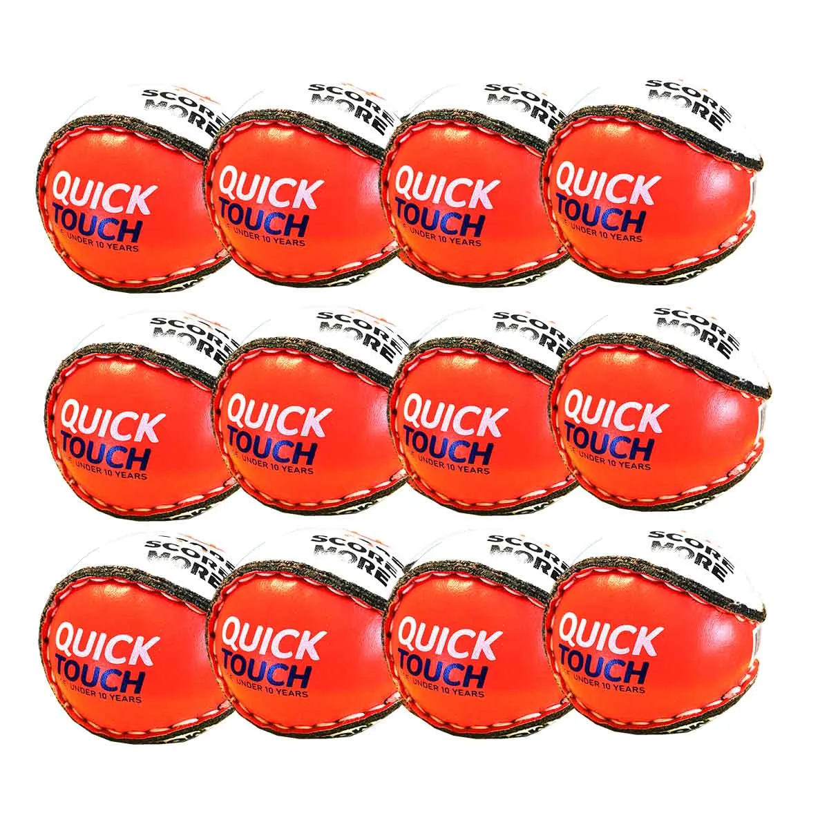 Score More Quick Touch Red Kids Hurling Sliotar 12 Pack