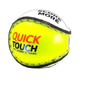Score More Quick Touch Yellow Kids Hurling Sliotar