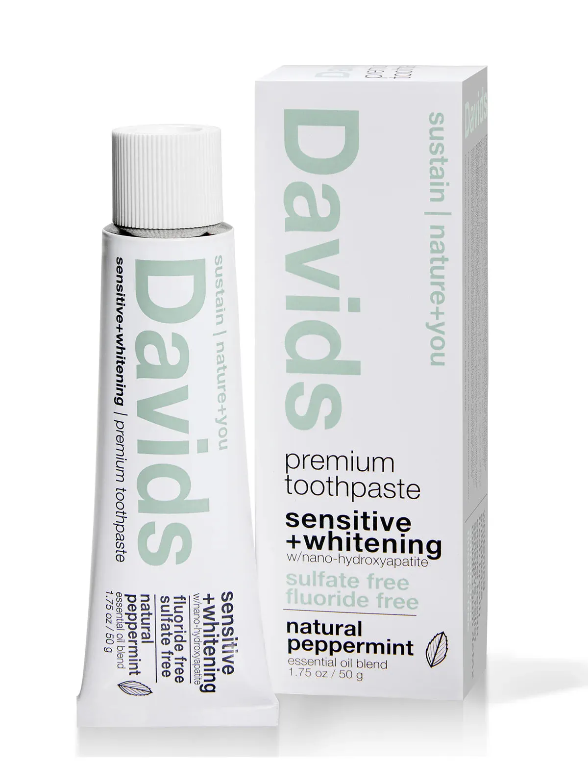 Sensitive   Whitening Peppermint w/ Nano-Hydroxyapatite Premium Toothpaste