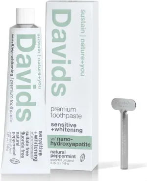 Sensitive   Whitening Peppermint w/ Nano-Hydroxyapatite Premium Toothpaste