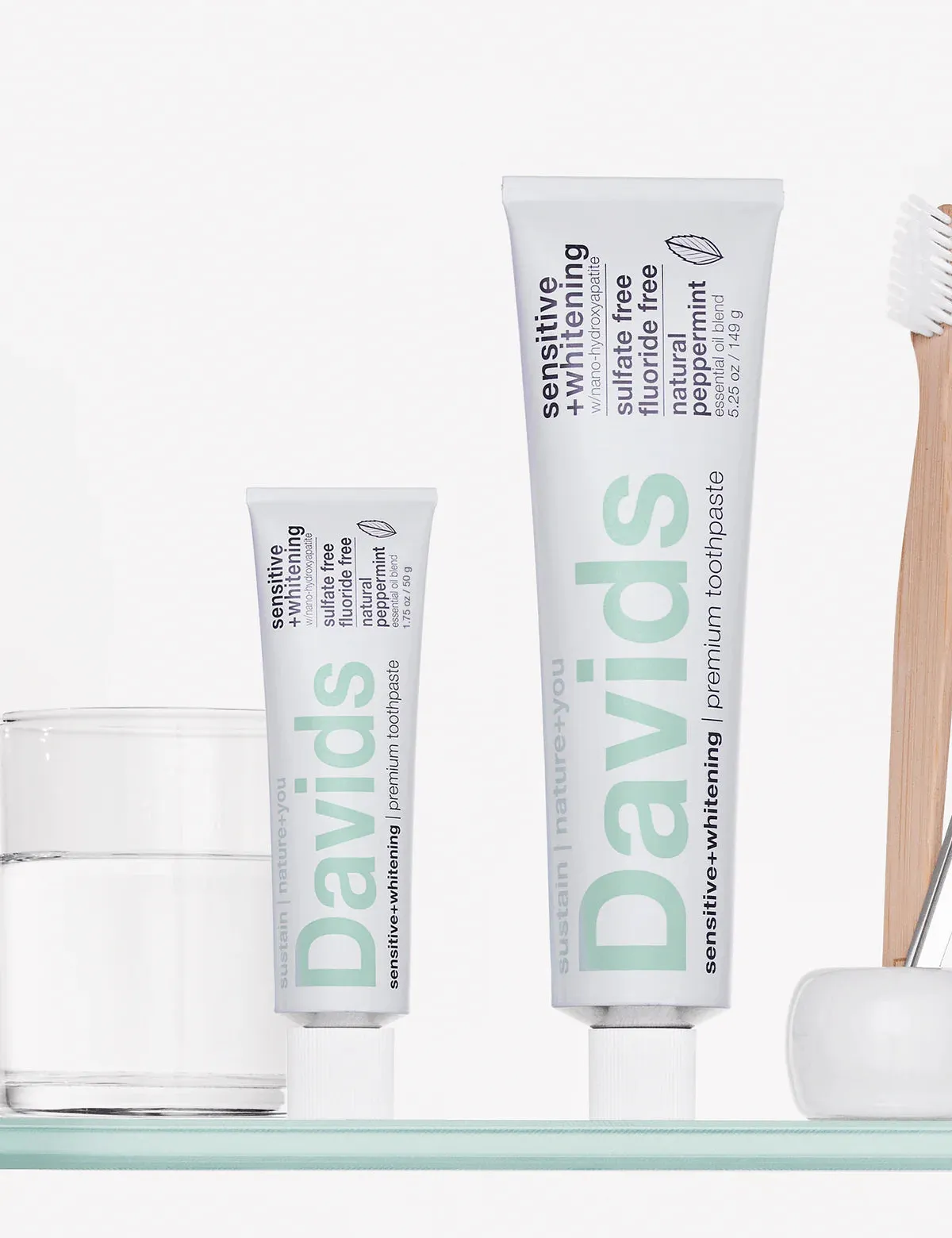 Sensitive   Whitening Peppermint w/ Nano-Hydroxyapatite Premium Toothpaste