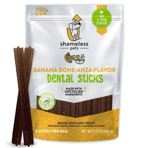 Shameless Pet Banana Bone-anza Dental Sticks
