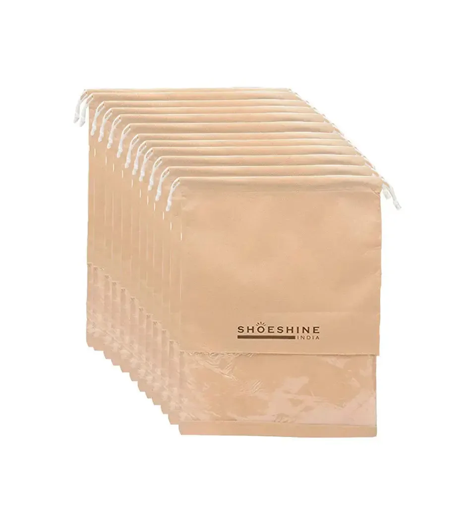 SHOESHINE Shoe Bags (Pack of 24) Travel Shoe Pouch - Navy