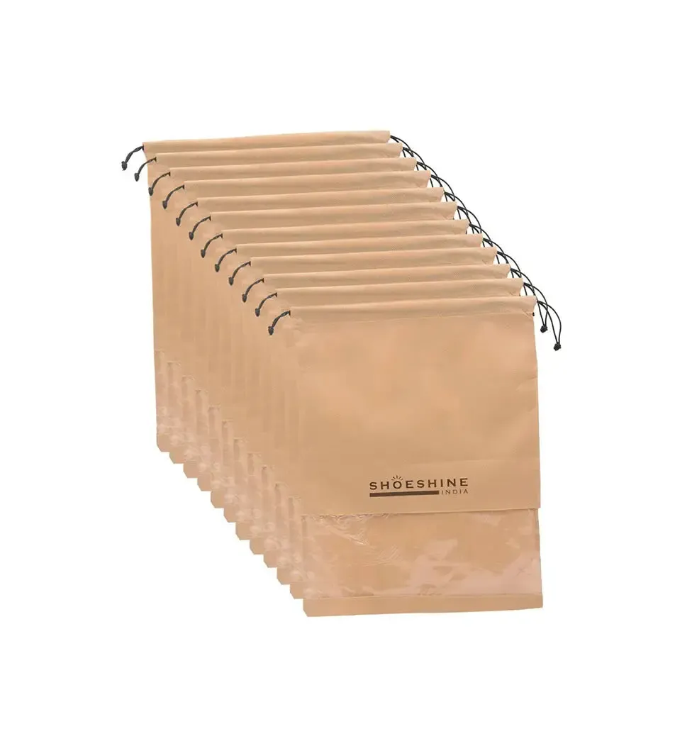 SHOESHINE Shoe Bags (Pack of 24) Travel Shoe Pouch - Navy