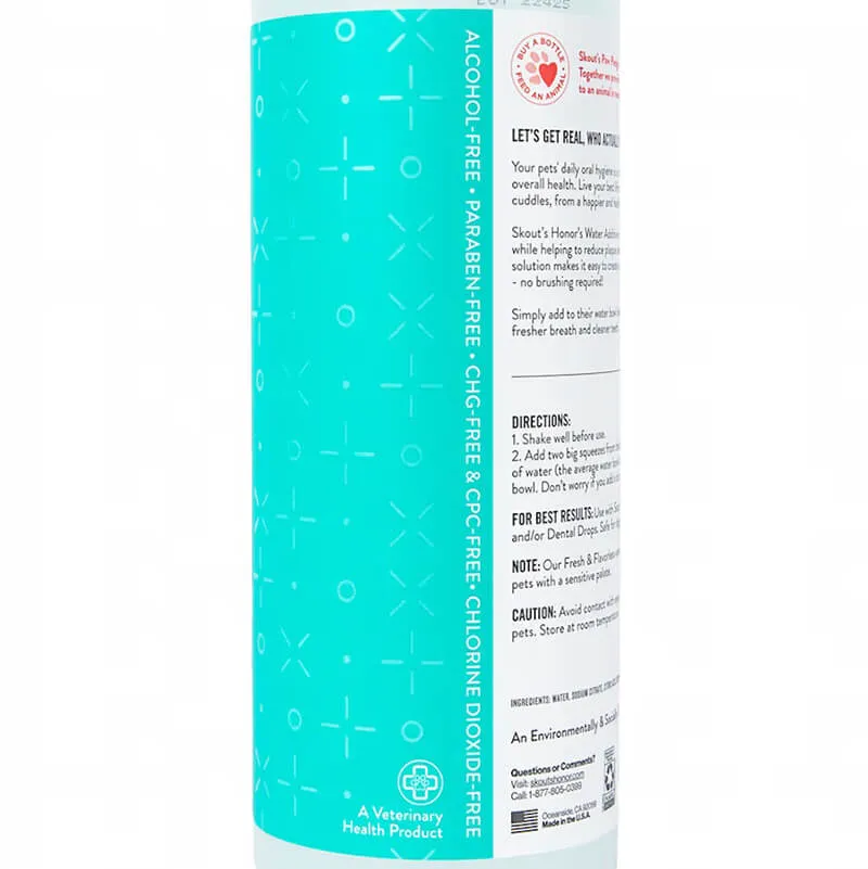 Skout's Honor Brushless Oral Care Water Additive Fresh & Flavorless