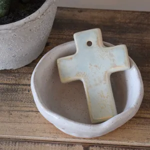 Small Plain Cross Opal