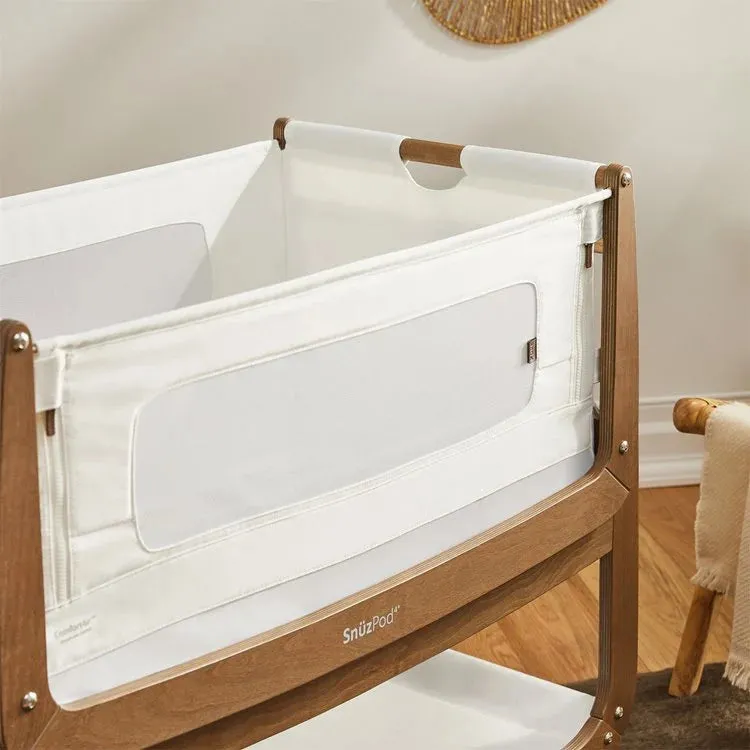 SnuzPod 4 Bedside Crib - Natural Edit Walnut