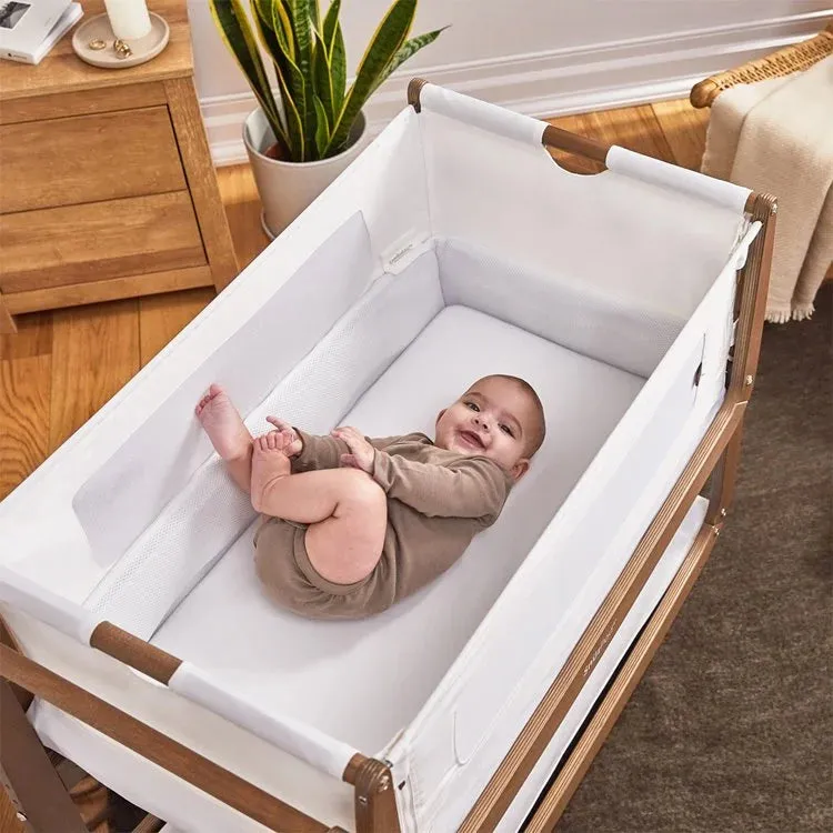 SnuzPod 4 Bedside Crib - Natural Edit Walnut