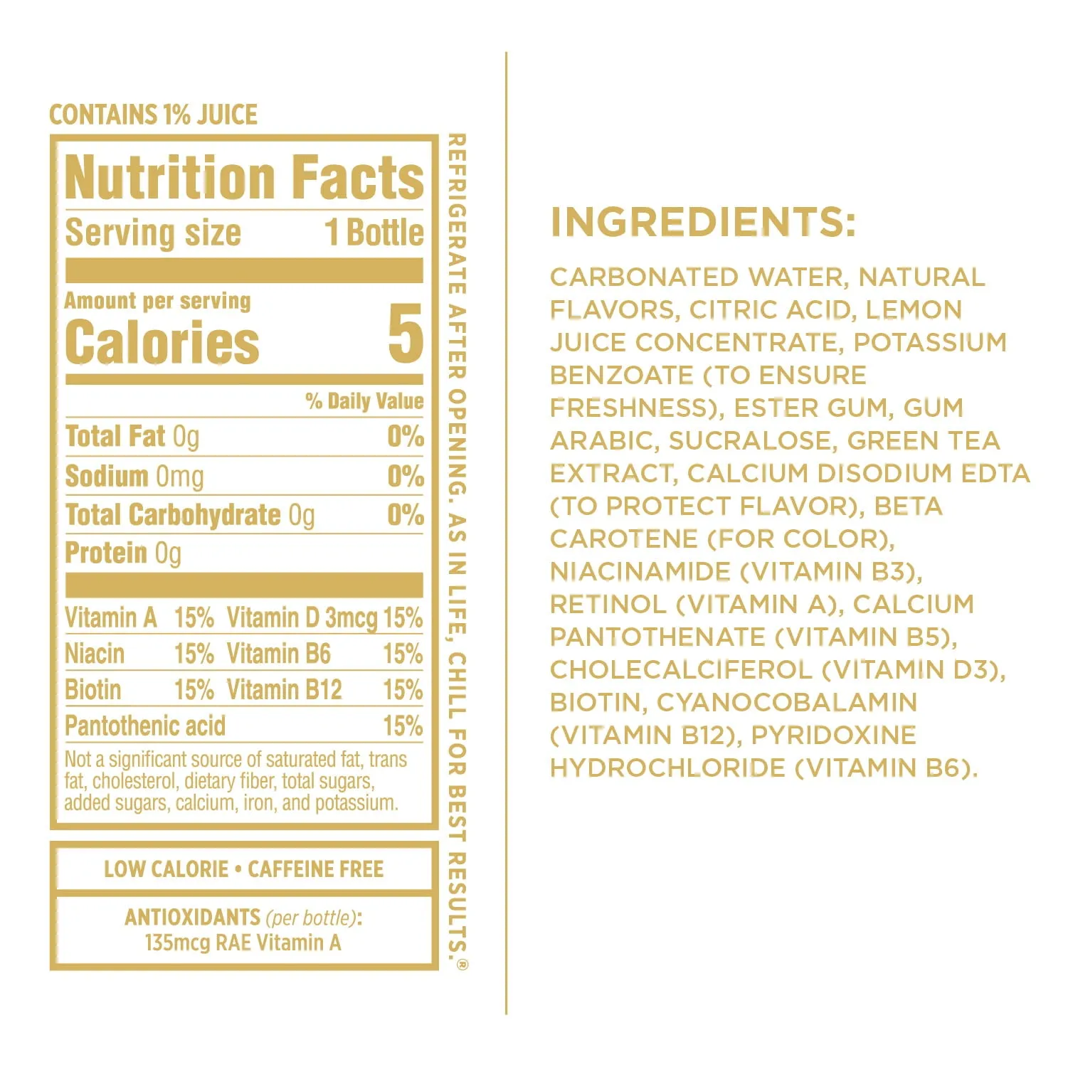 Sparkling Ice, Classic Lemonade Sparkling Water, 0 Sugar, 17 Fl Oz (Pack of 12).