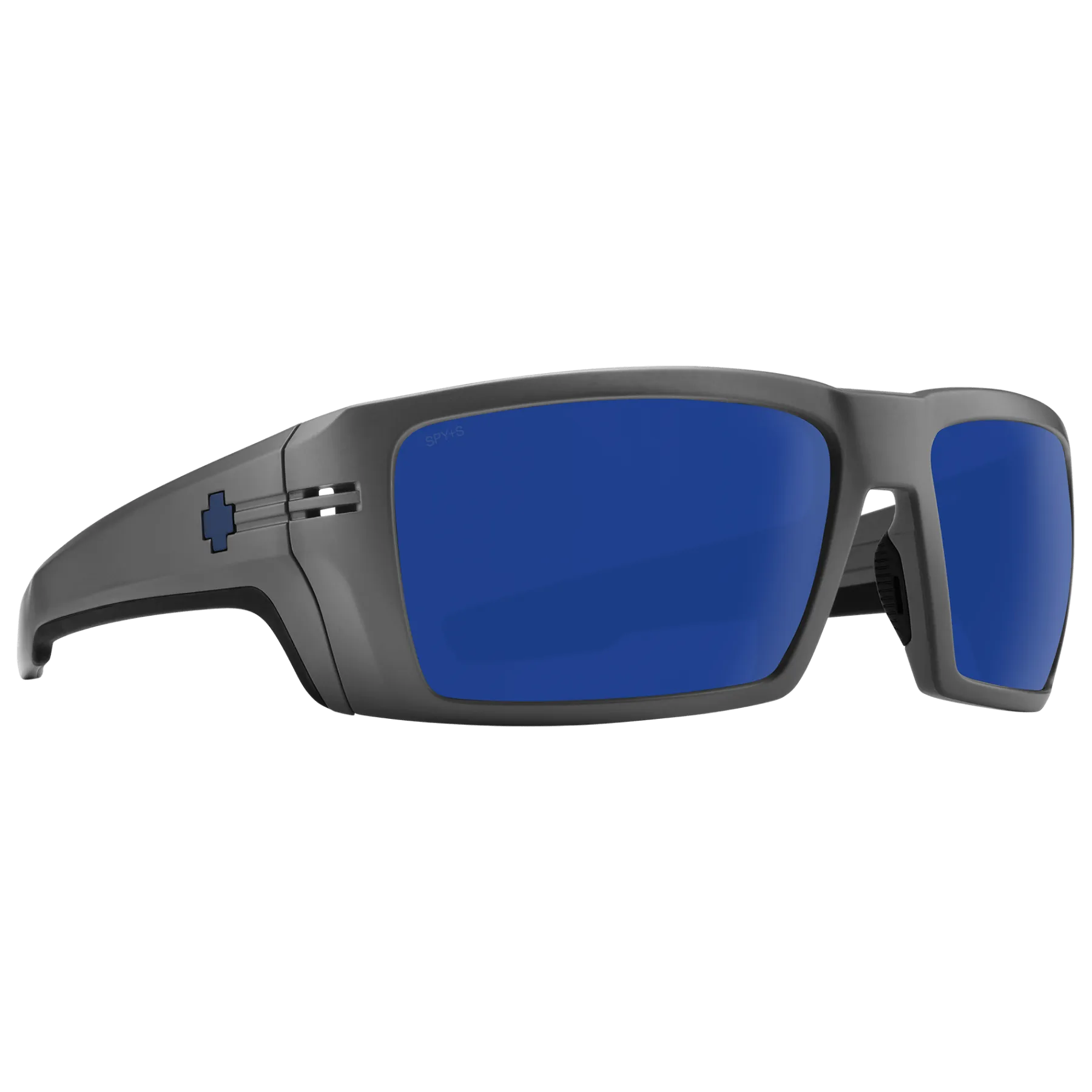 SPY REBAR ANSI Polarized Sunglasses, Happy Lens - Dark Blue