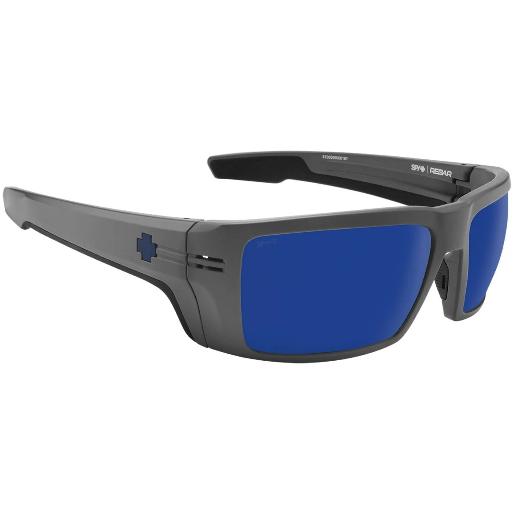 SPY REBAR ANSI Polarized Sunglasses, Happy Lens - Dark Blue
