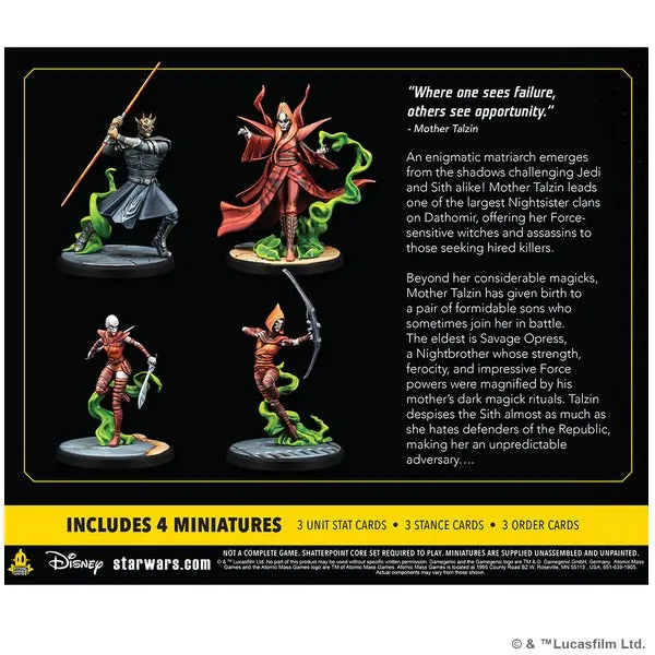 Star Wars: Shatterpoint Witches of Dathomir (Mother Talzin) Squad Pack