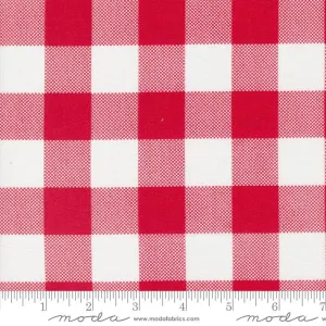 Starberry by Moda Fabrics BUFFALO CHECK/RED, WHITE