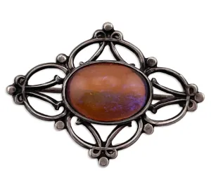 sterling silver dragons breath brooch