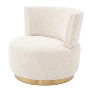 Swivel Chair Alonso - Bouclé Cream