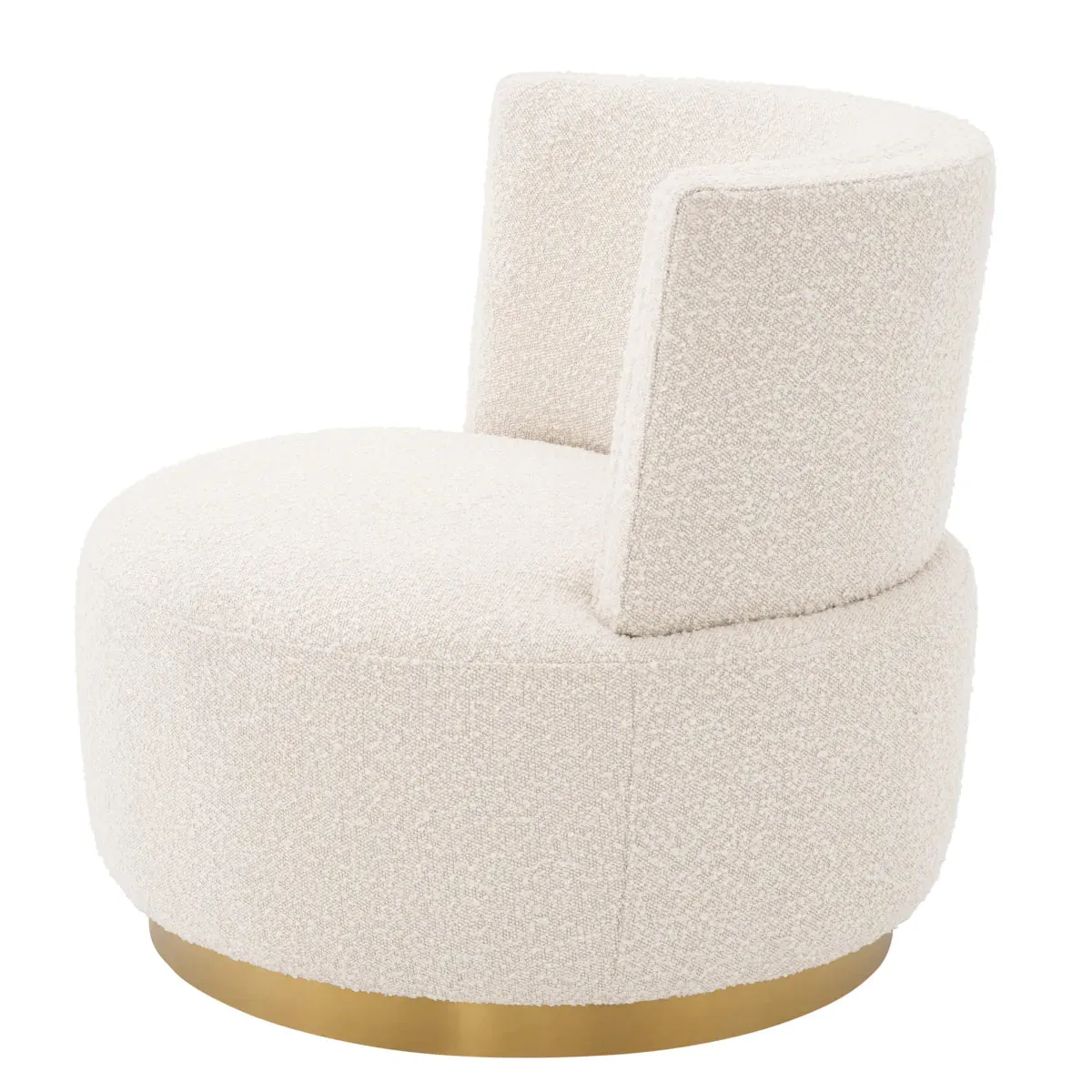 Swivel Chair Alonso - Bouclé Cream