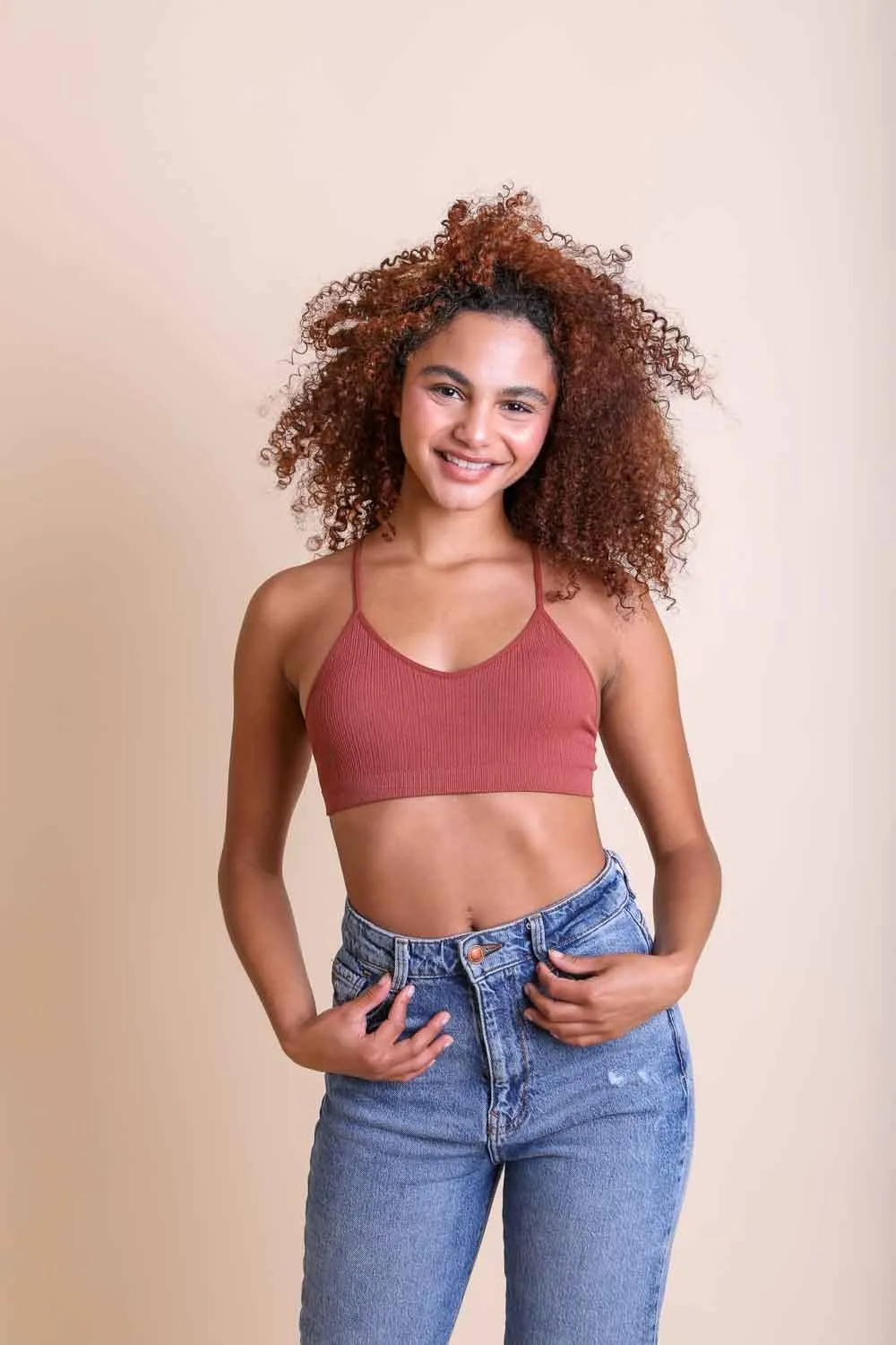 Tattoo Back Bralette – Embroidered Mesh Racerback Style