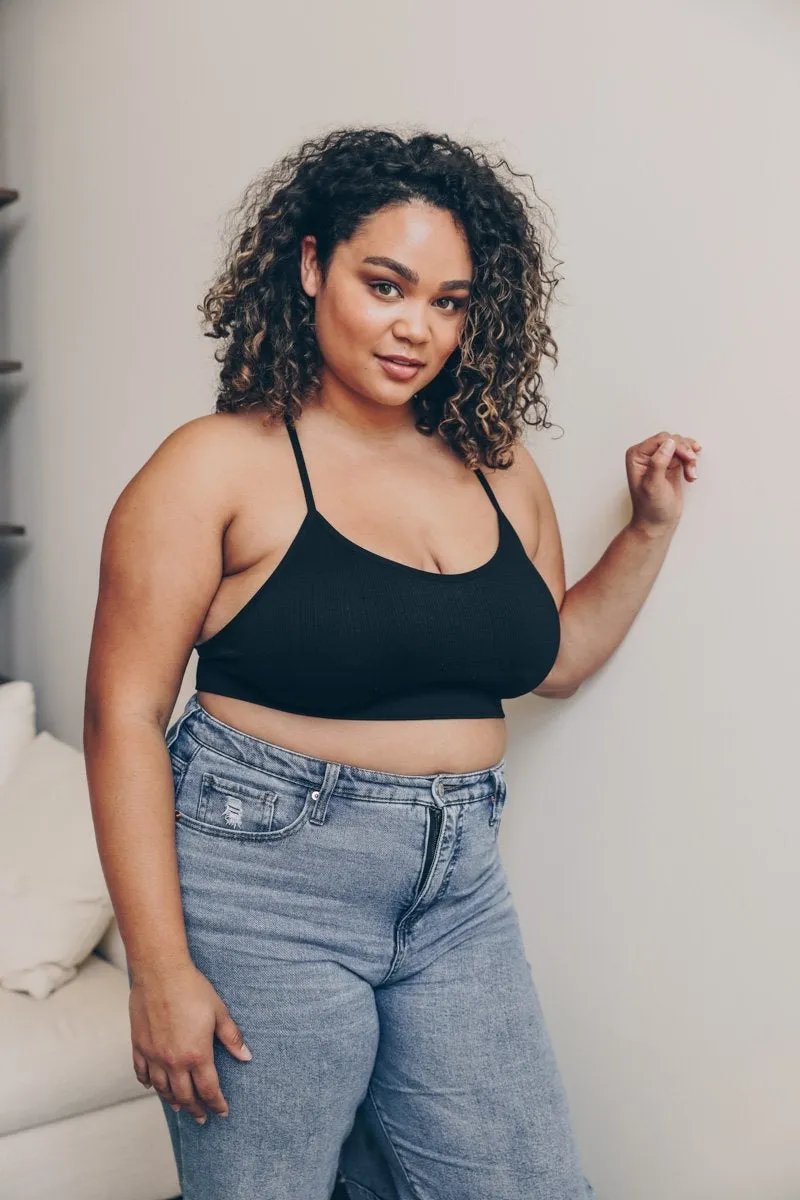 Tattoo Back Bralette – Embroidered Mesh Racerback Style