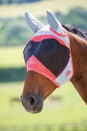 TK6676-Full-Coral Fly Mask w/Ears