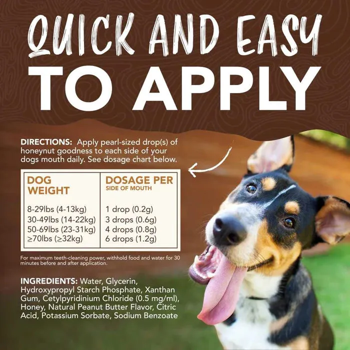 TROPICLEAN Enticers Teeth Cleaning Gel for Dogs, Peanut Butter & Honey, 59ml