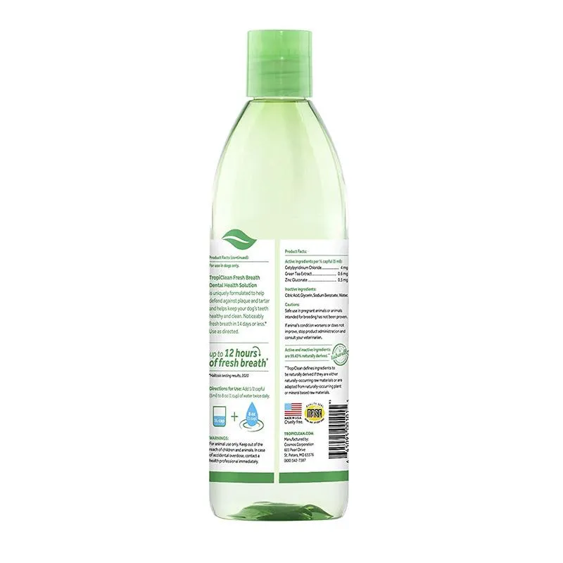 Tropiclean Fresh Breath Water Additive for Dogs