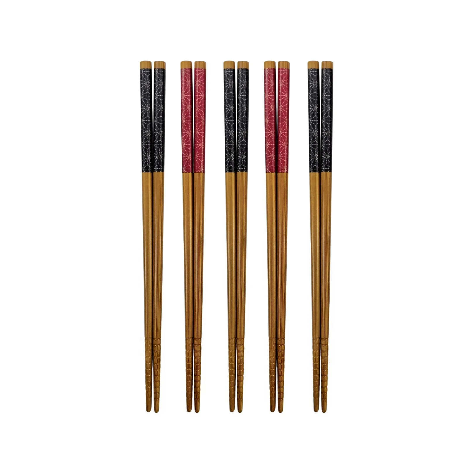 Tsuru Japanese Bamboo Chopsticks, 5 Pairs Pack, Sl318331