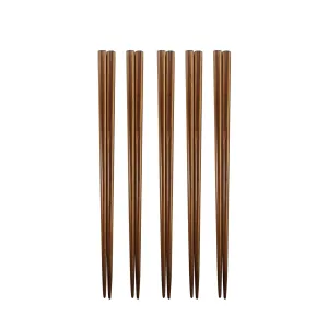 Tsuru Japanese Woods Chopsticks, 5 Pairs Pack, Sl318300
